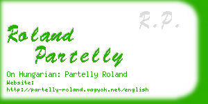 roland partelly business card